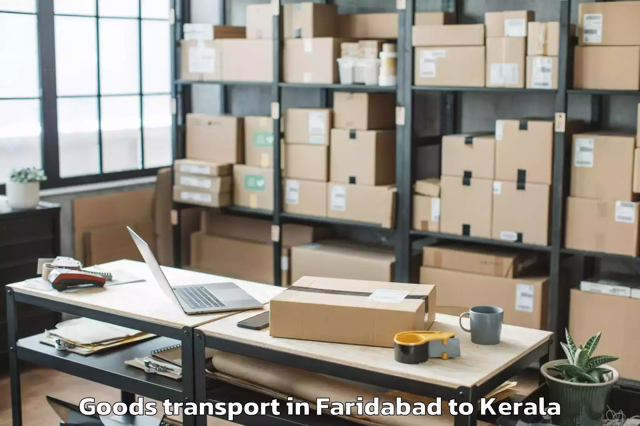 Easy Faridabad to Chittur Goods Transport Booking